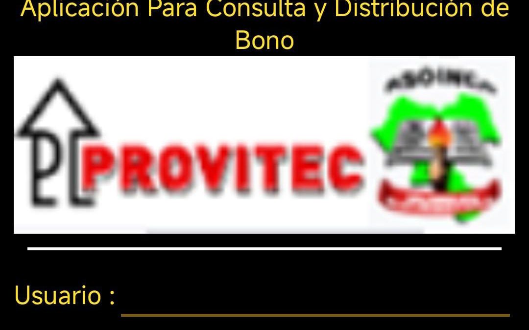 APLICACIÓN MÓVIL BONO DE CONSUMO 2025